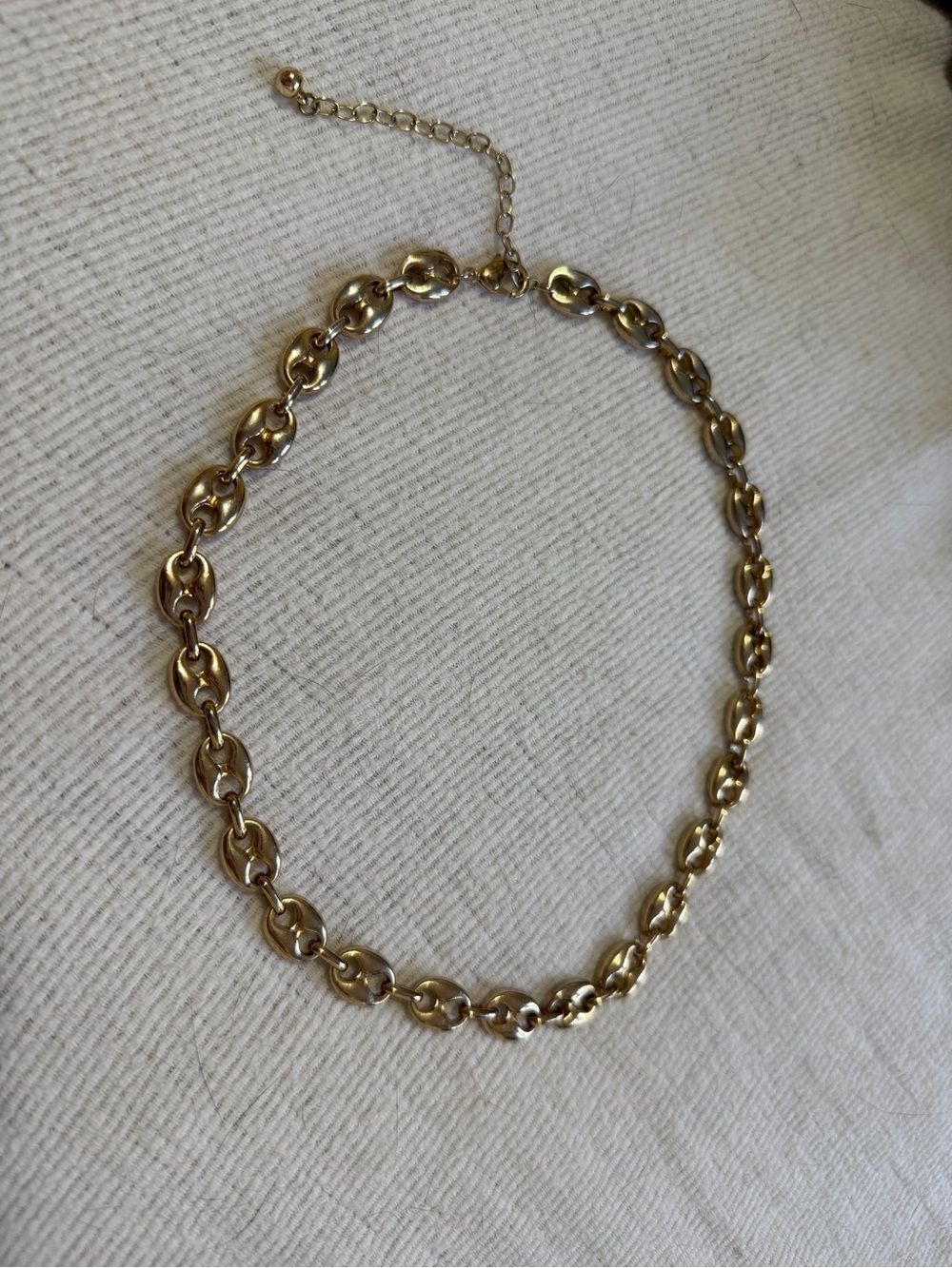 Gucci Style 10k Gold Plated Chain Necklace